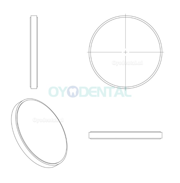 1 Stks Tandtechnisch Laboratorium ST-C Pre-schaduwrijke Zirconia Blok Prothese Tanden Cad Cam Blok